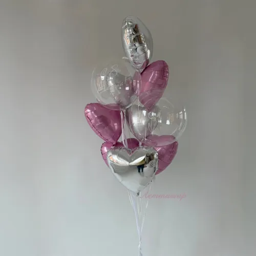 Набор шаров с гелием для девушки на 8 марта