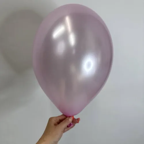 Шар латексный металлик розовый 30 см