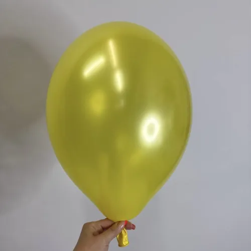 Шар латексный металлик желтый 30 см