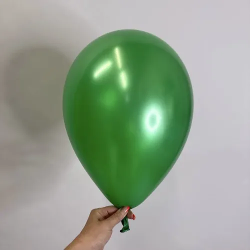 Шар латексный металлик зеленый 30 см