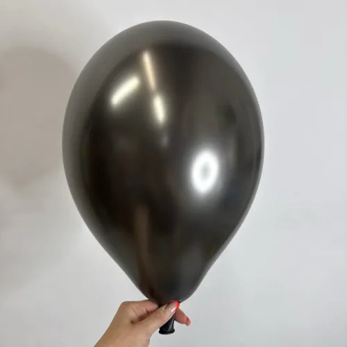 Шар латексный металлик черный 30 см