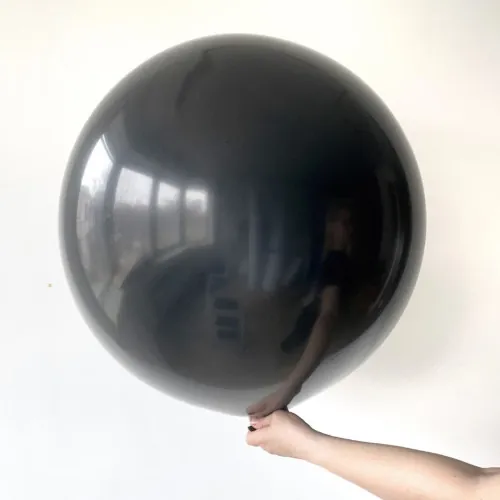 Шар (24''/61 см) Черный, пастель