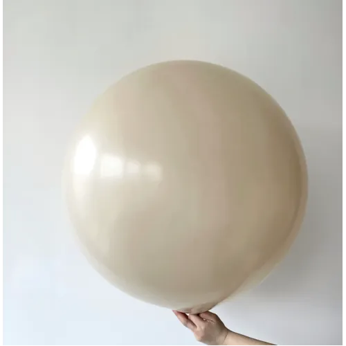 Шар (24''/61 см) Белый песок , пастель
